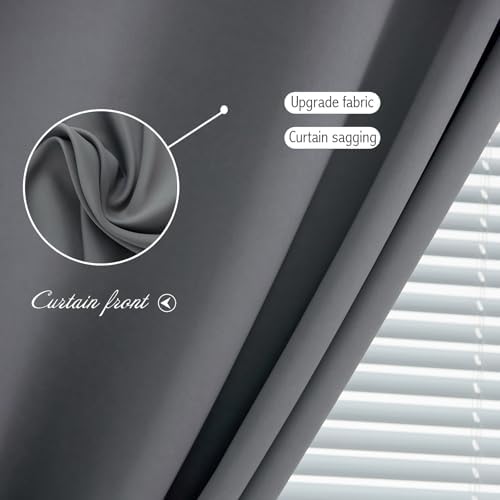 Magic Tape Blackout Curtains for Bedroom No Drillng Self Adhesive Curtains No - Image 6