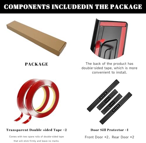 4PCS Car Door Edge Guards Door Sill Protector - Image 6