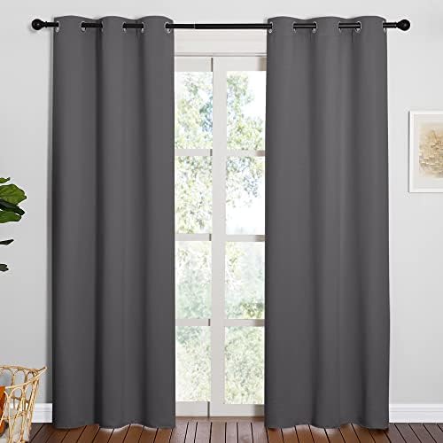 NICETOWN Noise Reducing Blackout Curtains, 2 Panels, 42 x 84-inch by NICETOWN