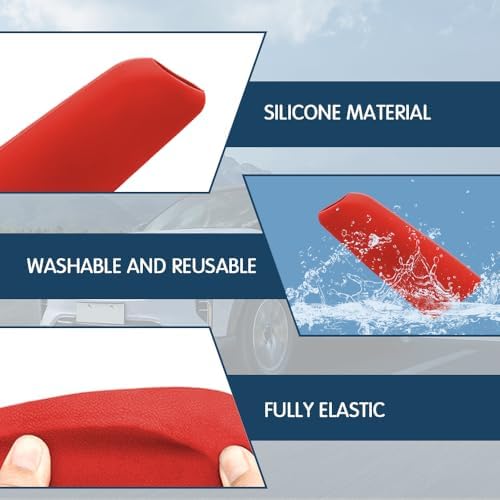 Car Handbrake Cover Gear Shift Knob Cover, Auto Comfortable Grip Silicone - Image 3