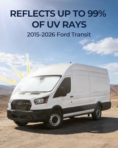 for Ford Transit 2015-2026 Windshield & Front Side Window Sun Shade - Image 6