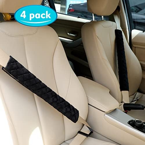 Tatuo 4 Pack Seat Belt Cover Extra Long Soft Pad - Image 3