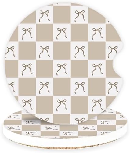 Ceramic Car Coasters – Absorbent Car Cup Holder Coaster Set by lethooly