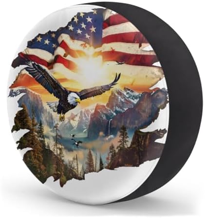 Eagle Spare Tire Cover 14in Spare Wheel Covers Tire Storage Cover - Image 2