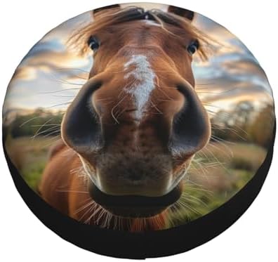 Horse Spare Tire Cover Weatherproof Universal Wheel Protectors Wheel Covers - Image 3