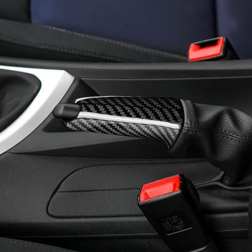 AIRSPEED Carbon Fiber for BMW Handbrake Cover Grip Handle Lever Compatible - Image 4