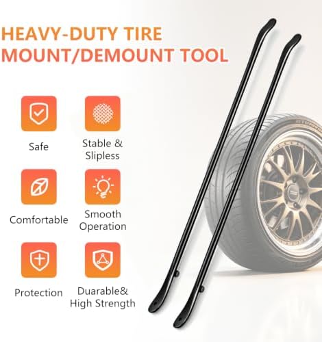Tire Bars for Semi Tires, Heavy Duty tire Iron for tire Tools for Changing Tires - Image 7