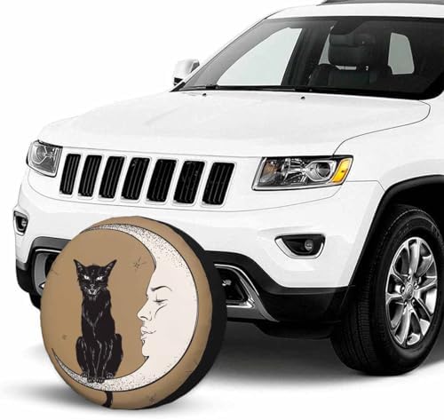 Black Cat Moon Spare Tire Cover - Image 3