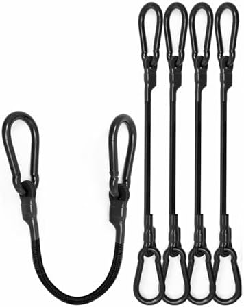 4 Pack 60" Heavy Duty Bungee Cords by LuckyStraps