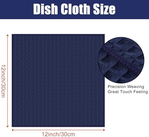 Homaxy Microfiber Waffle Weave Kitchen Dish Cloths, 12 Pack - Image 2