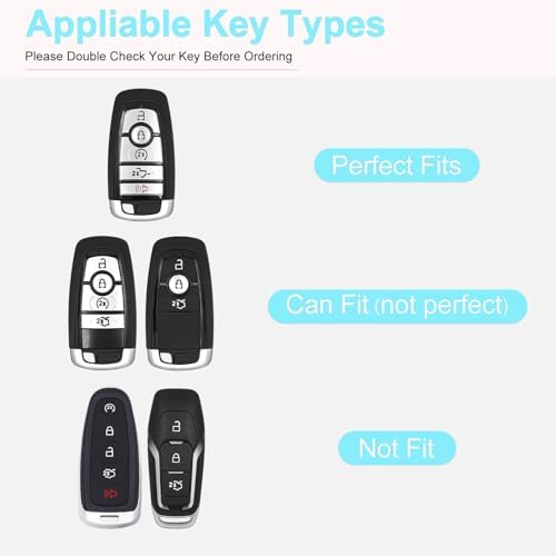 for Ford Key Fob Cover with Keychain - Image 3