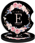 2pcs Letter E Car Coasters, Absorbent Universal neoprener Cup Holder Coasters by Unknown