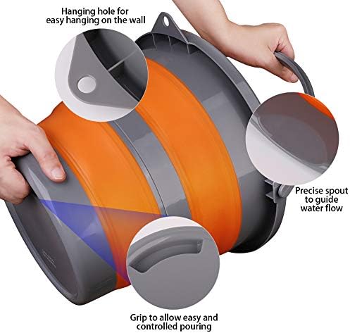 2 Pack Collapsible Plastic Bucket - Image 3