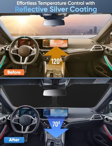 Windshields Sun Shade Fit for 2019-2026 Chevy Silverado/GMCSierra 1500-3500 - Image 3