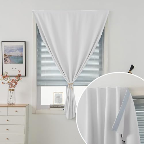 Portable Light Blocking Curtains Self-Stick Design, Removable Adhesive Window - Image 2