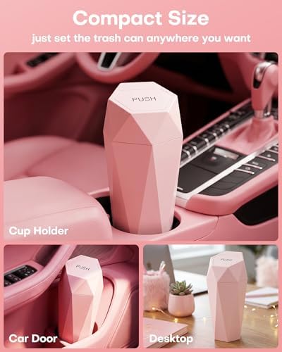 HOTOR Car Trash Can with Lid, 2 Pack - Image 3