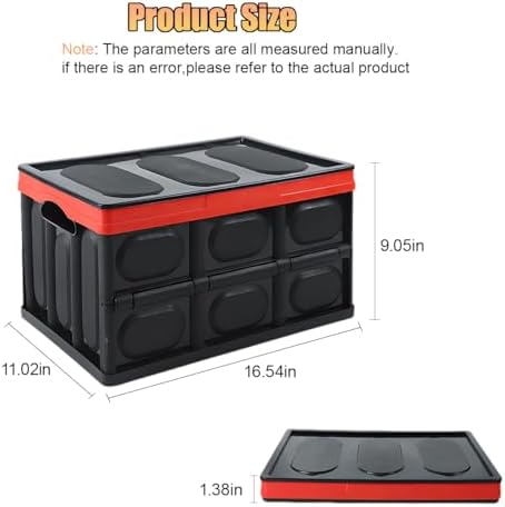 Car Trunk Organizer, Foldable Plastic Cargo Storage Box - Image 2