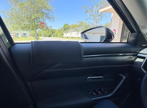 Car Console Covers Plus Window Armrest Elbow Pad Black - Image 3