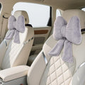 Bow Car Headrest Pillows Plush Car Neck Pillows by iHUFeather