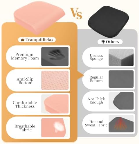 TranquilRelax Memory Foam Seat Cushion - Image 4