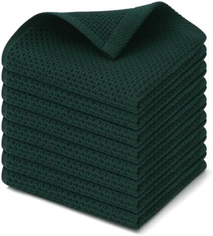 Kitinjoy Cotton Waffle 8-Pack Kitchen Towels by Kitinjoy