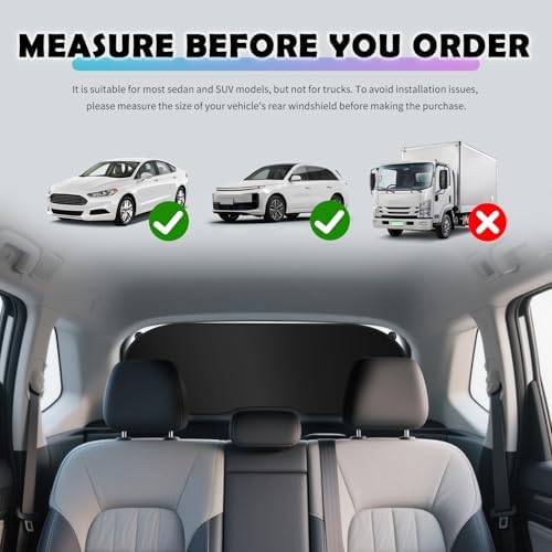 39.37×19.68" Car Rear Window Sun Shade - Image 7
