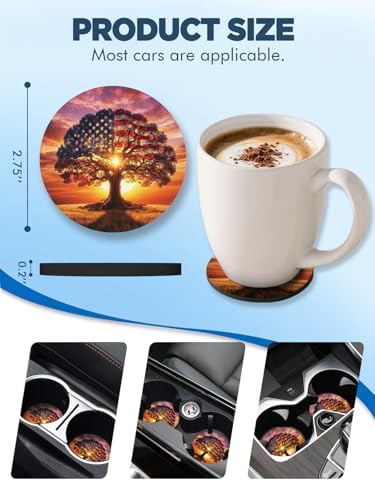 WOCOCN Car Coasters for Cup Holders - Image 6