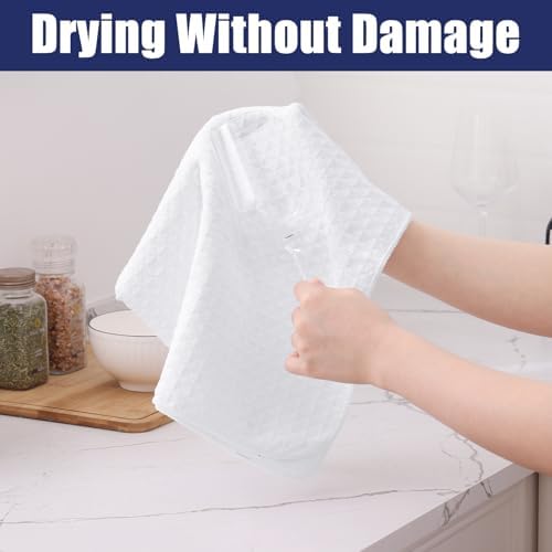 Homaxy Microfiber Waffle Weave Kitchen Dish Cloths - Image 5