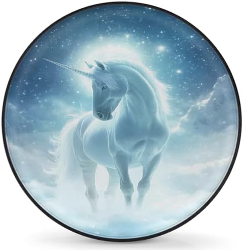 Spare Tire Cover for RV Trailer, Unicorn Waterproof Sun Leather Wheel Cover by cfpolar