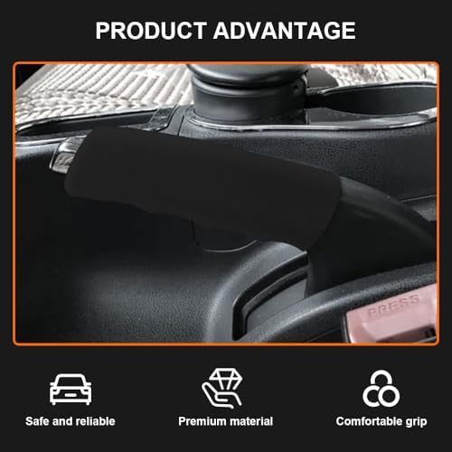 Car Handbrake Cover, Brake Handle Cover, Waved Shaped Parking Brake Lever - Image 4