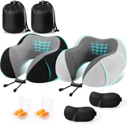 CloudBliss Memory Foam Travel Neck Pillow by CloudBliss
