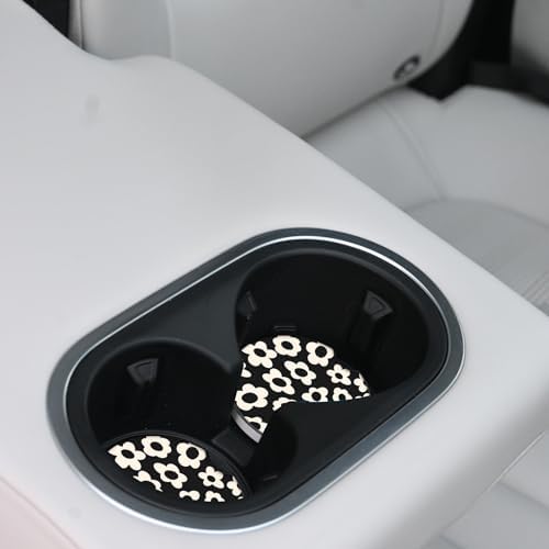 Absorbent Car Coasters 2 Pack for Cup Holders, 2.56" Ceramic Stone & - Image 6
