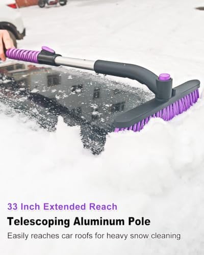 HEEYA Ice Scraper with 12.6 Inch Large Brush Head, Snow Brush - Image 4