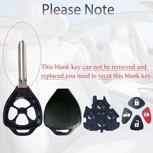 SUPALAND Key Fob Shell Case Replacement Fits - Image 2