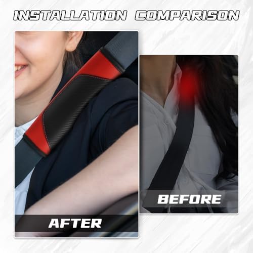 2PCS Car Seat Belt Cover Pads, Seatbelt Shoulder Cushion - Image 5
