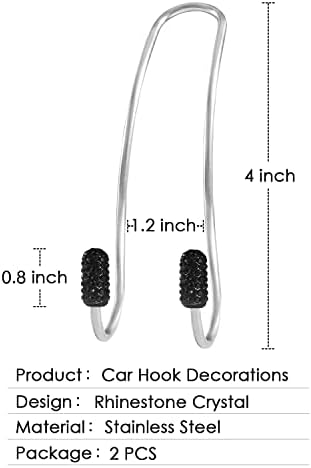 Guoord 【2026 Upgraded】 Car Headrest Hooks Decorations, Auto Hooks Car Hangers - Image 6