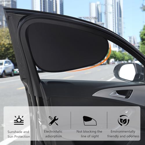 Shakas 4 PCS Side Window Shade, Front and Rear Windows Heat-Insulating - Image 7