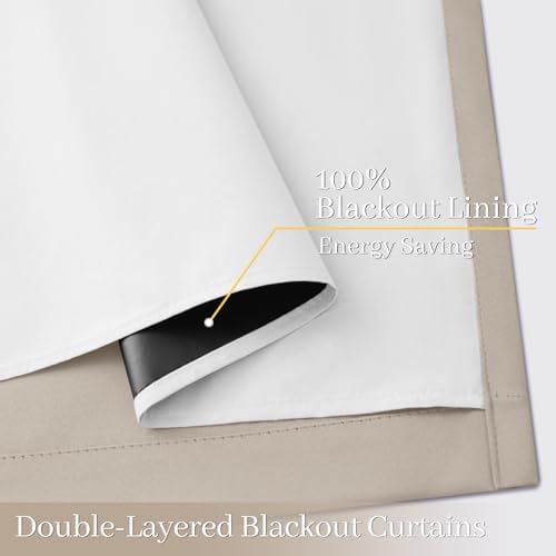 Yakamok Natural Blackout Curtains 84 Inches Long - Image 4