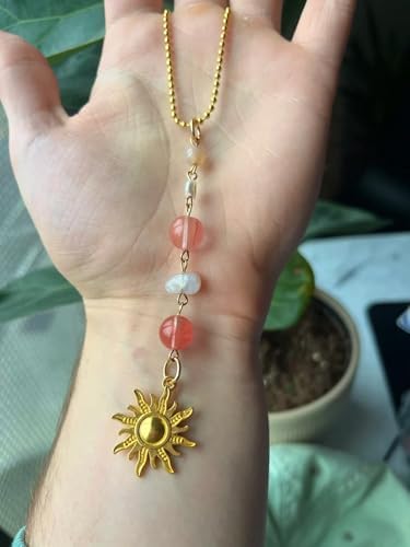 Sun Hanging Car Charm, Boho Crystals Decor - Image 4