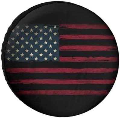 Vintage America American Flag 3 Tire Covers, Dust-Proof Weatherproof Wheel - Image 7