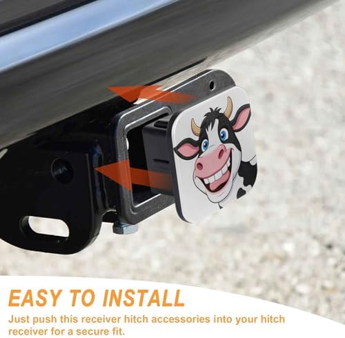 Trailer Hitch Cover 2 Inch Square Receiver Hitch Cover Rubber Tube Plug - Image 4