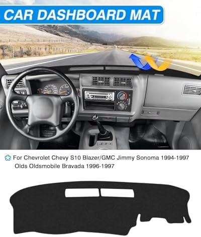 CARTIST Dash Cover Fit for Chevrolet Chevy S10 Blazer/GMC Jimmy Sonoma - Image 3