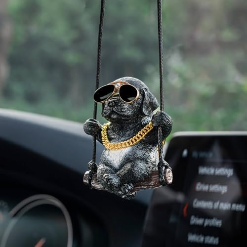 Floruit Labrador Retriever Car Mirror Hanging Accessories Cute Swinging Dog by Floruit