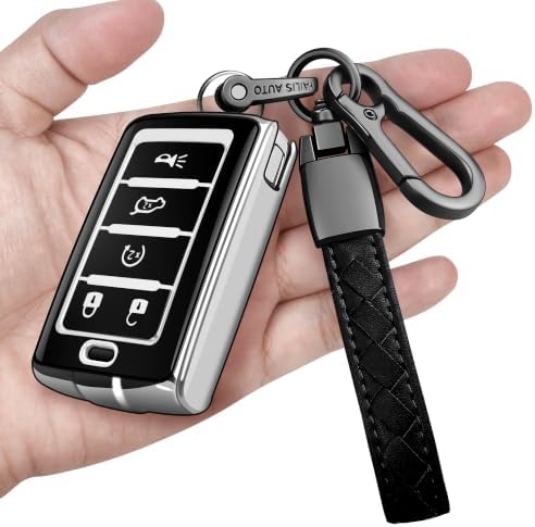 for Jeep Key Fob Cover with Keychain Soft Full Protection Key Shell Compatible by Sindeda