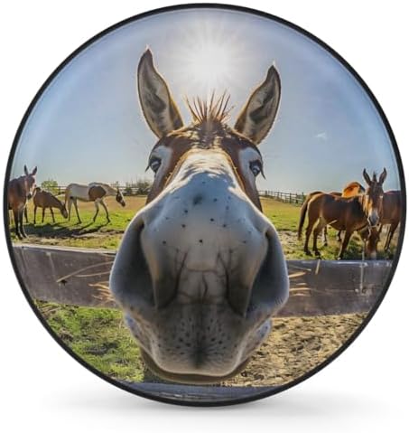Spare Tire Cover for RV Trailer, Animal Donkey Tire Covers Universal Fit for by Unknown