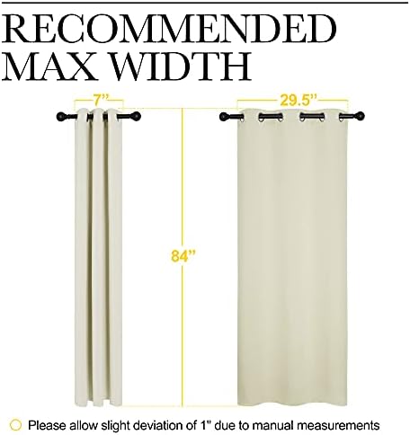NICETOWN Beige Blackout Curtains - Image 6