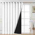Yakamok Pure White Blackout Patio Door Curtain Panels W100 x L84, 1 Panel by Yakamok