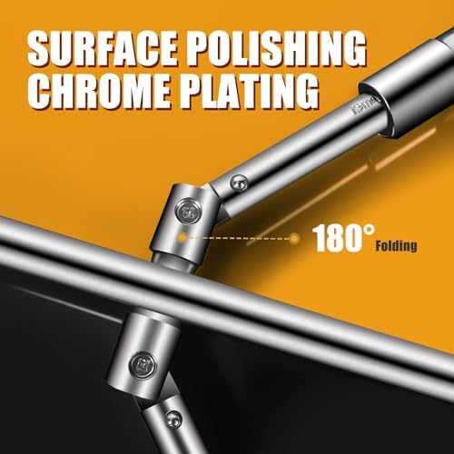 MIKKUPPA 4 Way Folding Lug Wrench, 4 Way Sliding Wheel Lug Nut Wrench - Image 4