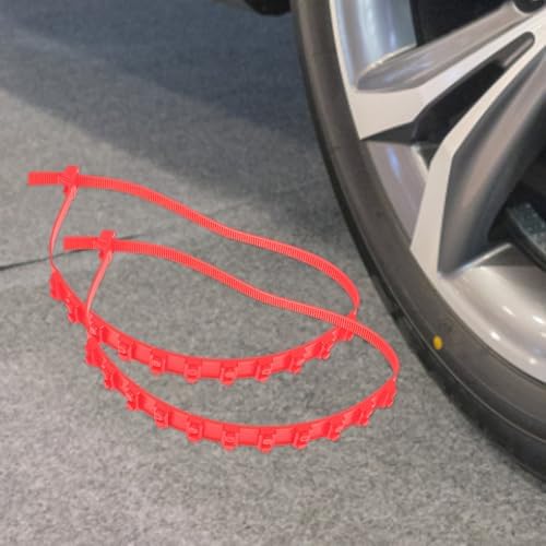 20pcs Rubber Car Tire Snow Chains Universal Anti Skid Zip Ties - Image 4