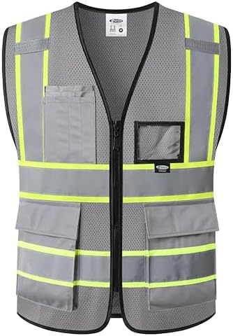 JKSafety Safety Vest for men women Hi Vis Vest by JKSafety
